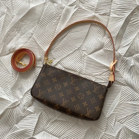 LV Monogram Canvas Pochette accessories bag